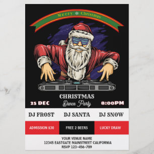Weihnachts-Tanz-Party Flyer