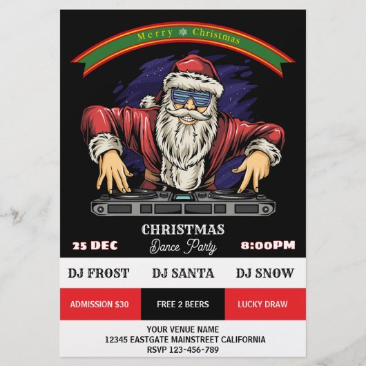 Weihnachts-Tanz-Party Flyer (Vorne)