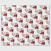 Weihnachts tanzen geschenkpapier (Flach)