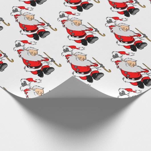 Weihnachts tanzen geschenkpapier (Ecke)