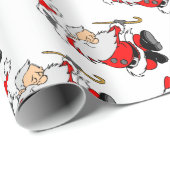 Weihnachts tanzen geschenkpapier (Rolleneckpunkt)