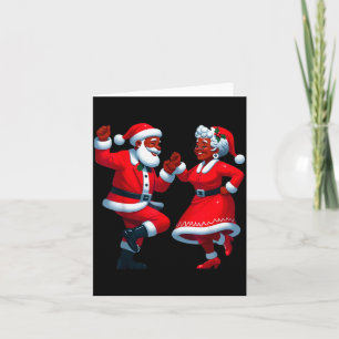 Weihnachts-Tanzende Schwarze Afroamerikanische San Karte