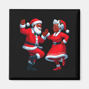 Weihnachts-Tanzende Schwarze Afroamerikanische San Magnet