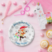 Weihnachts Tanzfox Custom Pappteller (Party)