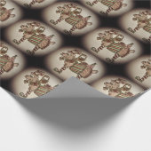 Weihnachts-Tanzpapier Geschenkpapier (Ecke)