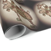 Weihnachts-Tanzpapier Geschenkpapier (Rolleneckpunkt)