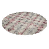 Weihnachts-Tartan-Blumendesign Serie #13 Schneidebrett (Ecke)