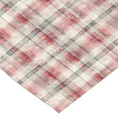 Weihnachts-Tartan-Blumendesign Serie #15 Großer Tischläufer (Ecke)