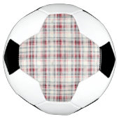 Weihnachts-Tartan-Blumendesign Serie #24 Fußball (Gedreht)