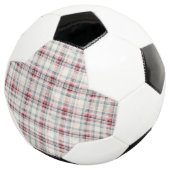 Weihnachts-Tartan-Blumendesign Serie #24 Fußball (Dreiviertel)