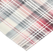 Weihnachts-Tartan-Blumendesign Serie #24 Großer Tischläufer (Ecke)