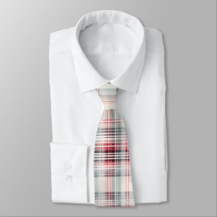 Weihnachts-Tartan-Blumendesign Serie #24 Krawatte