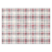 Weihnachts-Tartan-Blumendesign Serie #24 Tischdecke (Vorderseite (Horizontal))
