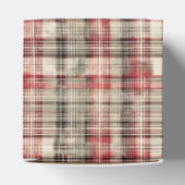 Weihnachts-Tartan-Blumendesign-Serie #2 Geschenkschachtel (Oben)
