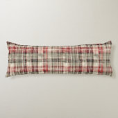 Weihnachts-Tartan-Blumendesign-Serie #2 Seitenschläferkissen (Vorderseite)