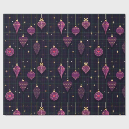 Weihnachts-Tartan Geschenkpapier (Flach)
