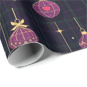 Weihnachts-Tartan Geschenkpapier (Rolleneckpunkt)