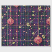 Weihnachts-Tartan Geschenkpapier (Flach)