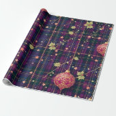 Weihnachts-Tartan Geschenkpapier (Ungerollt)