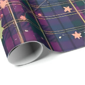 Weihnachts-Tartan Geschenkpapier (Rolleneckpunkt)