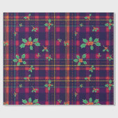 Weihnachts-Tartan Geschenkpapier (Flach)