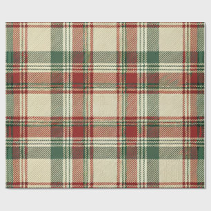 Weihnachts-Tartan Geschenkpapier