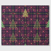 Weihnachts-Tartan Geschenkpapier (Flach)