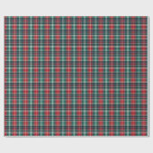 Weihnachts-Tartan-Kariertes Rot- und Grünpapier Geschenkpapier (Flach)