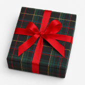Weihnachts-Tartan mit Wreath Craft oder Geschenk Geschenkpapier Set