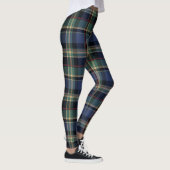 Weihnachts-Tartan Navy Blau Grün ID1141B Leggings (Rechts)