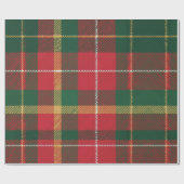Weihnachts-Tartan Rot und Grün  Geschenkpapier (Flach)