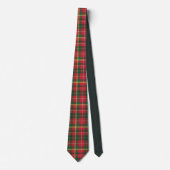 Weihnachts-Tartan Rot und Grün Krawatte (Vorderseite)