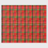 Weihnachts-Tartan-Urlaubsmuster Geschenkpapier (Flach)