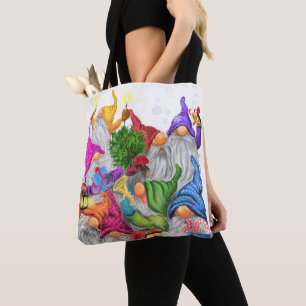 Weihnachts-Tasche mit Happy Gnome-Party Tasche