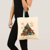 Weihnachts-Tasche mit Woodland ANimals Tragetasche (Vorderseite (Produkt))