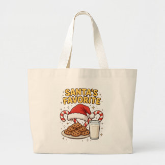 Weihnachts-Tasche von Santa's Favorit Jumbo Stoffbeutel