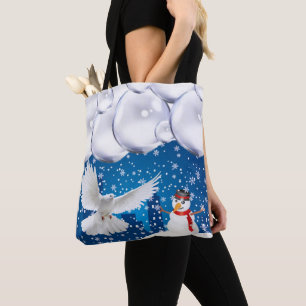 Weihnachts-Taschentücher für Frauen, Schneemann Tasche