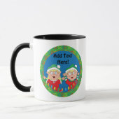 Weihnachts-Tasse 11 oz. "Elfen" personalisieren Tasse (Links)