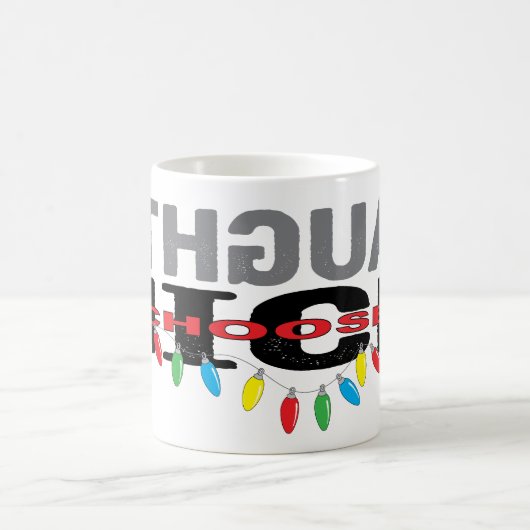 Weihnachts-Tasse 11 oz. "Naughty select Nice" Kaffeetasse (Mittel)