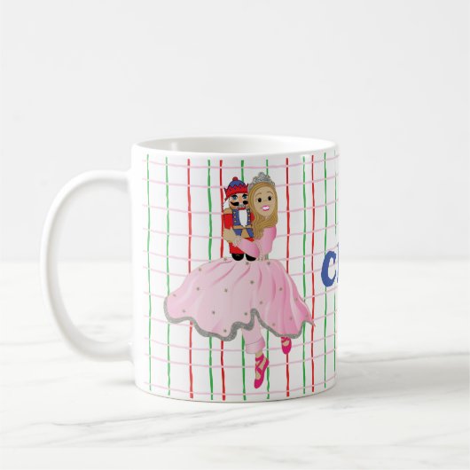 Weihnachts-Tasse 11 oz. ‚Nutcracker Ballerina‘ Kaffeetasse (Links)