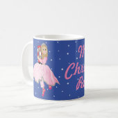 Weihnachts-Tasse 11 oz. Nutcracker Ballerina Stars Kaffeetasse (Vorderseite Links)