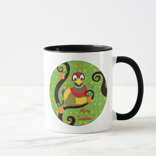 Weihnachts-Tasse 11 oz. Partridge personalisieren Tasse (Rechts)