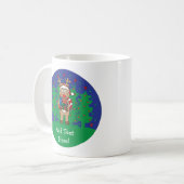 Weihnachts-Tasse 11 oz. Reindeer Geschenke persona Kaffeetasse (Vorderseite Links)