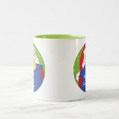 Weihnachts-Tasse 11 oz. Santa Claus Personalize Zweifarbige Tasse (Mittel)