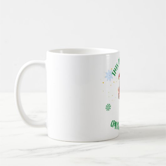 Weihnachts-Tasse: Adorable Elf Design für Sie Kaffeetasse (Links)