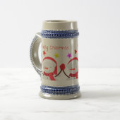 Weihnachts-Tasse Bierglas (Vorderseite Links)