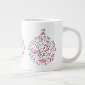 Weihnachts-Tasse, Blumenmuster-Design Jumbo-Tasse (Rechts)