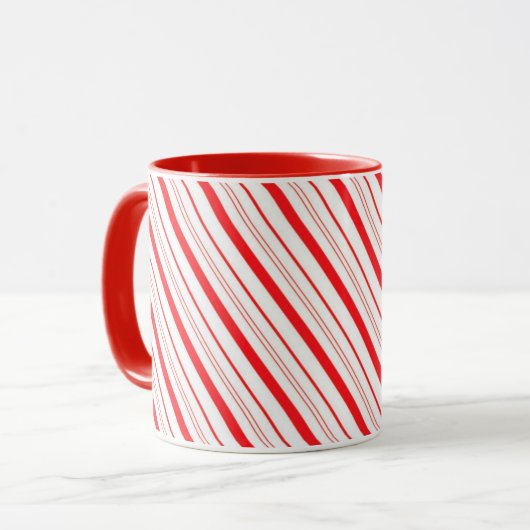 Weihnachts-Tasse Candy Cane Striped Tasse (Vorderseite Links)