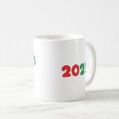 Weihnachts-Tasse des Deutschen Hirten: Frohe Weihn Kaffeetasse (VorderseiteRechts)