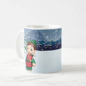 Weihnachts-Tasse des Weihnachtsmanns Kaffeetasse (Vorderseite Links)